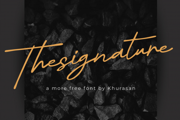 Thesignature Font