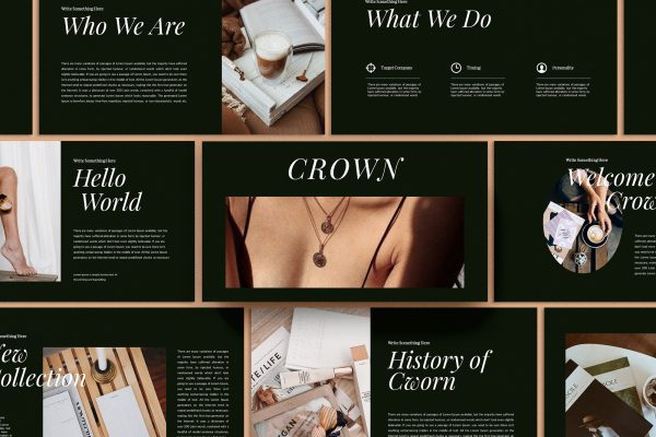 graphic for free - Crown Free Power Point Presentation Template