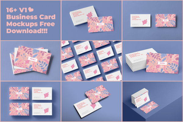 graphic for free - Business Card Mockup Collection