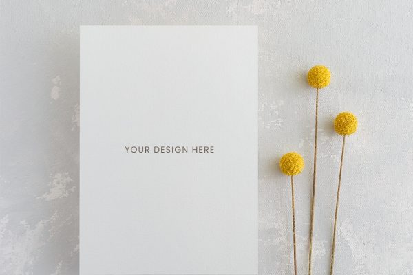 graphic for free - 5x7 Card Mockup free