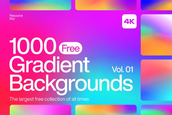 graphic forfree-free 1000 Gradient Backgrounds Vol. 01