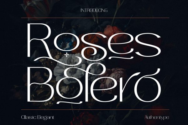 graphic for free - Roses Bolero Elegant Sans Serif