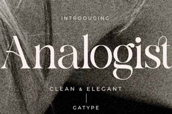 graphic for free - Analogist Font