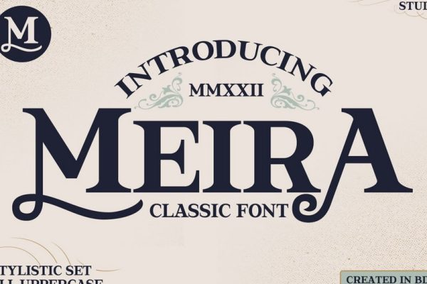 graphic for free - Meira Font