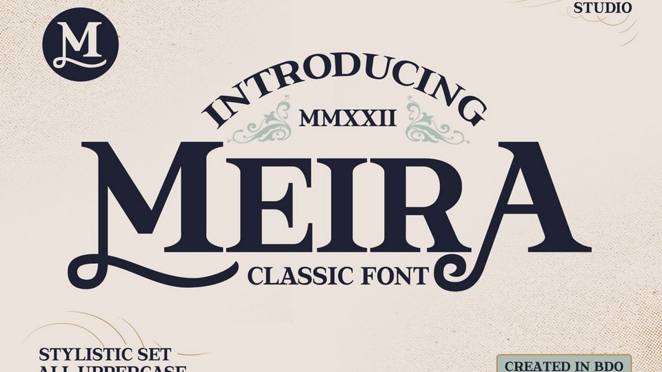 graphic for free - Meira Font