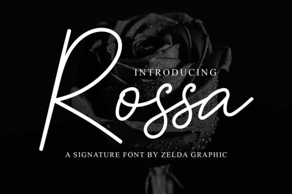 graphic for free - Rossa handwriting Font