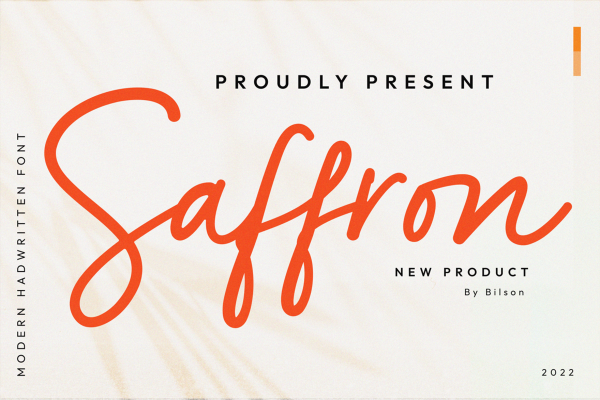 graphic for free - Saffron Handwritten Font