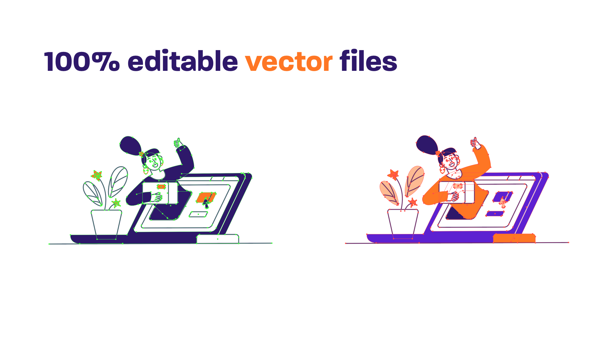 20 Free Vector And Customizable Illustrations Graphic For Free