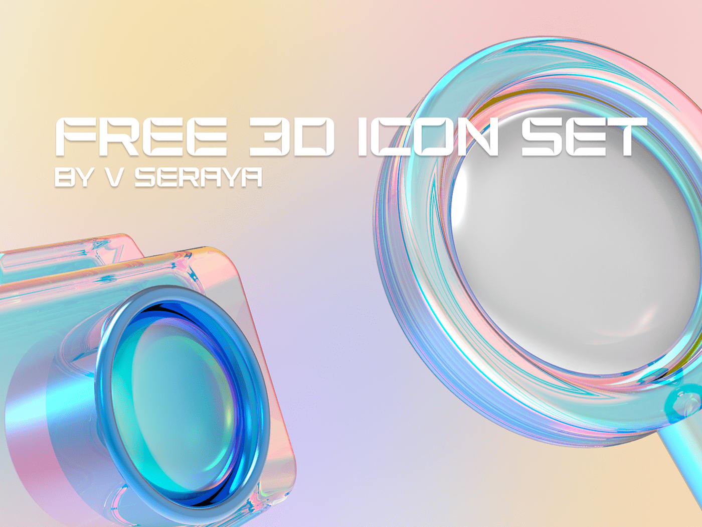 graphic for free - 3D Glass Icon Set