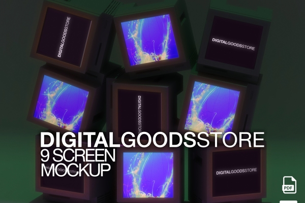 graphic for free- 9 Screen Mockup