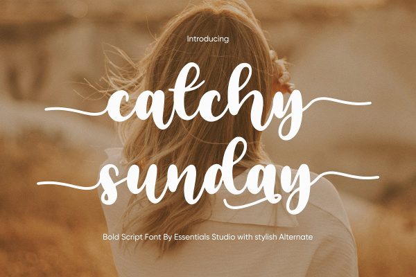 graphic for free - Catchy Sunday Script Font