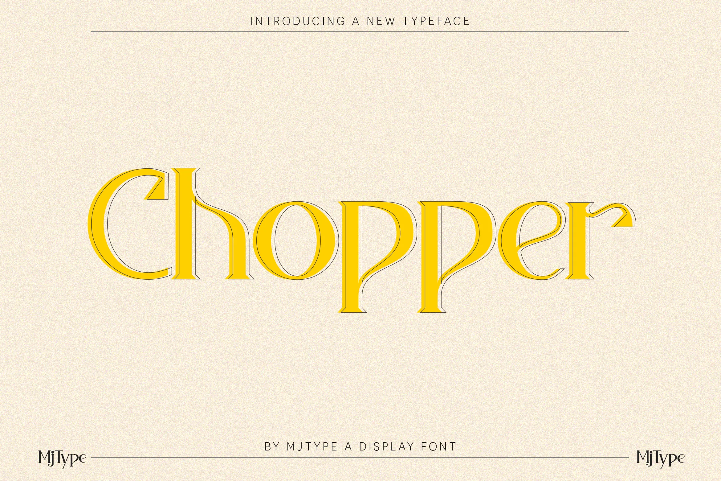 graphic for free - Chopper Font