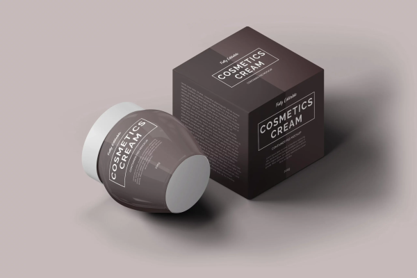 graphic for free - Cosmetics Cream Container Mockup