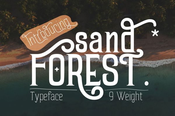 graphic for free - Sand Forest Font