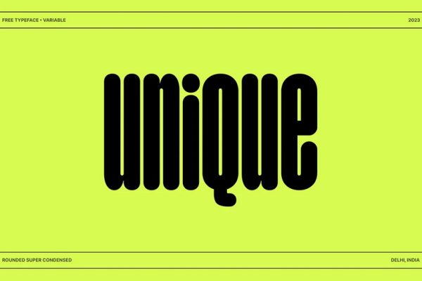 graphic for free - Unique Typeface