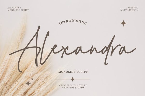 graphic for free - Alexandra Font