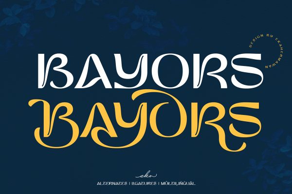 graphic for free - Bayors Display Font