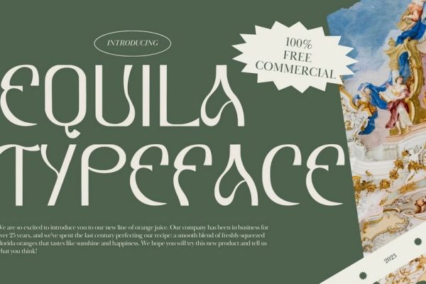 graphic for free - Equilla Font