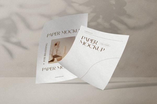 graphic for free -Folded Paper Mockups