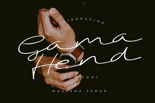 graphic for free - Gama Hend Handwriting Font