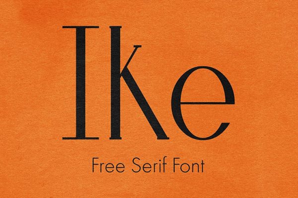 graphic for free - Ike Serif Font