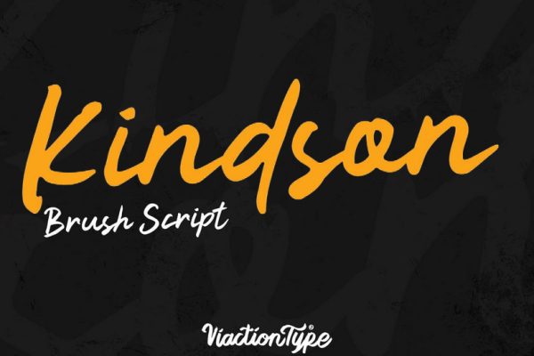 graphic for free - Kindson – Brush Font