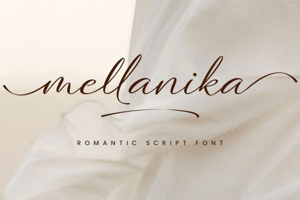 graphic for free - Mellanika Font