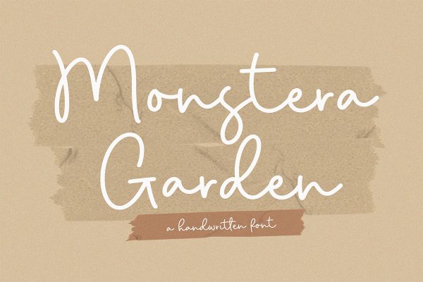 graphic for free - Monstera Garden Script Font