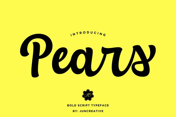 graphic for free - Pears Script Font
