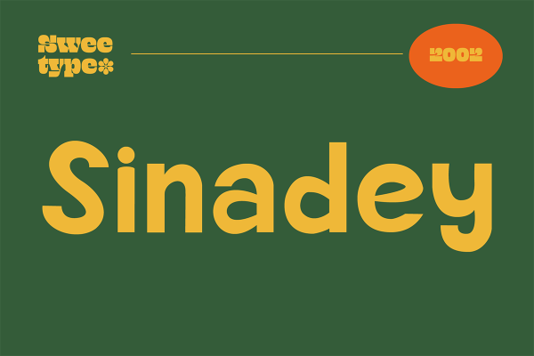 graphic for free - Sinadey – Solid Sans Serif