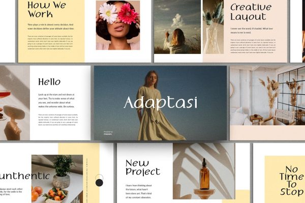 graphic for free - Adaptasi Powerpoint Template