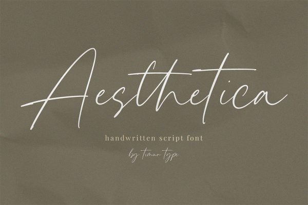 graphic for free-Aesthetica Handwritten Script Font
