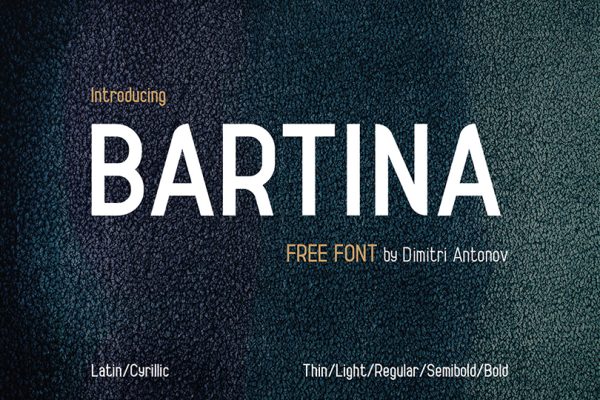 graphic for free - Bartina Font