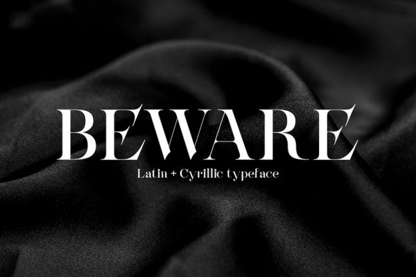 graphic for free - Beware Font