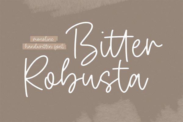 graphic for free - Bitter Robusta Handwritten Font