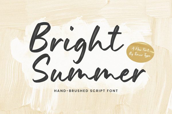 graphic for free - Bright Summer Handbrushed Font