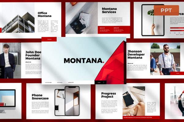 graphic for free -Montana - Powerpoint Template