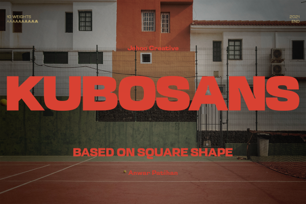 graphic for free - Kubo Sans – Square Font