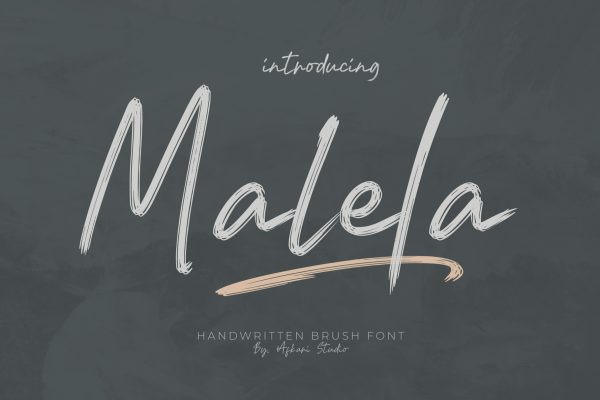 graphic for free - Malela Handwritten Brush Font