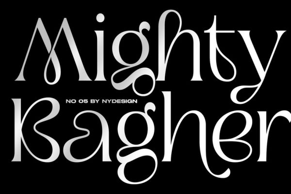 graphic for free - Mighty Bagher Font