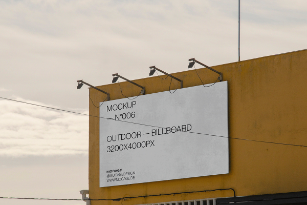 graphic for free - Mocage's Free Billboard Mockup