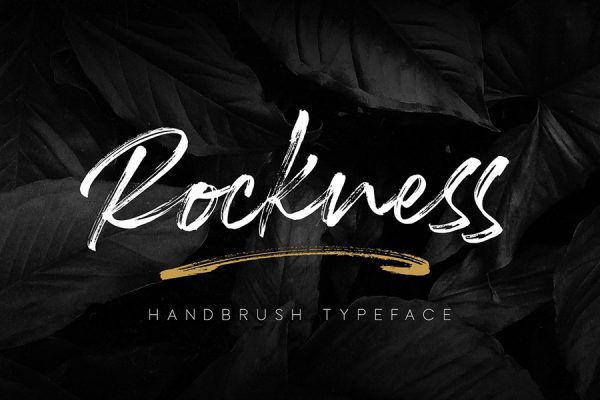 graphic for fee - Rockness Handbrush Font