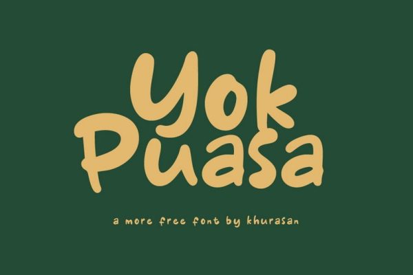 graphic for free - Yok Puasa Font