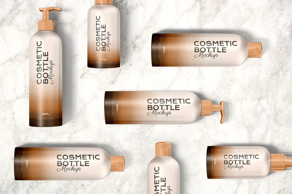 graphic for free - Free Cosmetic Bottle Mockup