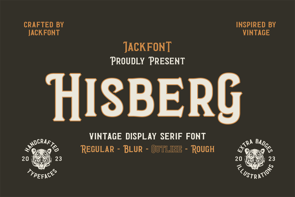 graphic for free - JF Hisberg Vintage Serif Font
