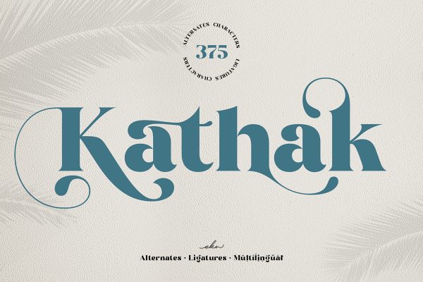 graphic for free - Kathak Modern Classy Font