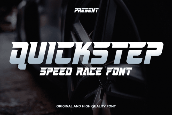graphic for free - Quickstep Speed Race Font