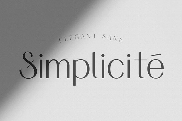 graphic for free - Simplicité Sans Serif Font