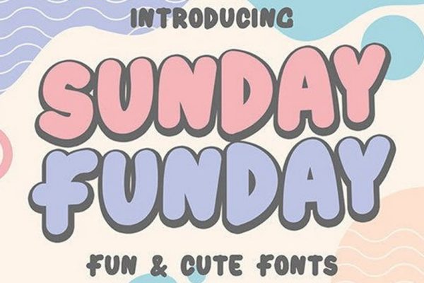 graphic for free - Sunday Funday Font