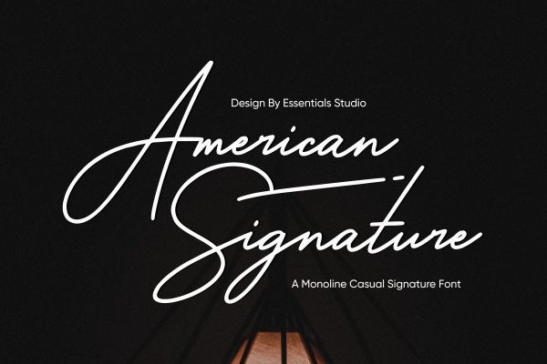 graphic for free - American Signature Font